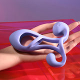 Playboy Pleasure FANTASY CAGE - Purple USB Rechargeable Vibrating Penis Sleeve-PB-RS-6824-2