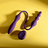 Playboy Pleasure THIS & THAT - Purple 60 cm USB Rechargeable Flexible Dual Ended Vibrator