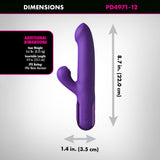 Fantasy For Her Super SoniX Thruster - Purple USB Rechargeable Thrusting Rabbit Vibrator-PD4971-12