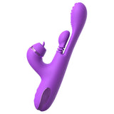Fantasy For Her IntiMotion Pulse Pro - Purple 24 cm USB Rechargeable Swirling & Flicking Rabbit Vibrator-PD4978-12