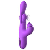 Fantasy For Her IntiMotion Pulse Pro - Purple 24 cm USB Rechargeable Swirling & Flicking Rabbit Vibrator-PD4978-12