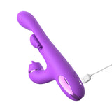 Fantasy For Her IntiMotion Pulse Pro - Purple 24 cm USB Rechargeable Swirling & Flicking Rabbit Vibrator-PD4978-12