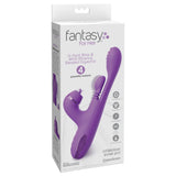 Fantasy For Her IntiMotion Pulse Pro - Purple 24 cm USB Rechargeable Swirling & Flicking Rabbit Vibrator-PD4978-12