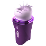 Fantasy For Her Lush Kiss Plush - Purple - Purple USB Rechargeable Licking & Sucking Stimulator