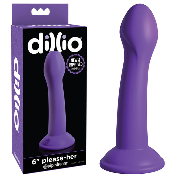 Dillio 6 Please-Her - Purple 15.2 cm Dong-PD5302-12