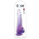King Cock Clear 10 Cock with Balls - Purple - Purple 25 cm Dong-PD5761-12