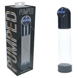 PUMPED Automatic Waterproof Pump - Gun Metal - Gunmetal/Clear USB Rechargeable Automatic Penis Pump-PMP056GUN