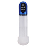 PUMPED Engage Automatic Penis Pump - Blue - Metallic Blue USB Rechargeable Auto Penis Pump-PMP058MBL