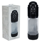 PUMPED TechnoThrust Auto Masturbator - Black/Clear USB Rechargeable Auto Maturbator-PMP061BLK