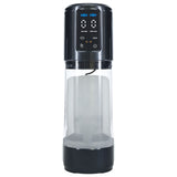 PUMPED UltraLift Automatic Masturbator - Gunmetal Grey/Clear USB Rechargeable Auto Masturbator-PMP062GUN