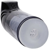 PUMPED Strokemate - Black/Clear USB Rechargeable Sucking Rotating and Thrusting Auto Masturbator-PMP063BLK