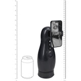 PUMPED Virtuo - Gunmetal - Gunmetal Grey/Clear USB Rechargeable Sucking And Vibrating Auto Masturbator-PMP065GUN