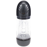 PUMPED SonicPull - Gunmetal - Gunmetal Grey/Clear USB Rechargeable Sucking And Vibrating Auto Masturbator
