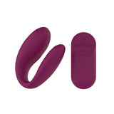 Passion Play Couple Vibe with Remote Controller - Purple USB Rechargeable Couples Vibrator with Wireless Remote
