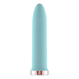 Passion Play Rechargeable Vibrating Bullet - Blue - Blue 9.8 cm USB Rechargeable Bullet