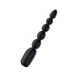 Passion Play Vibrating Anal Beads with LED Screen - Black 23 cm USB Rechargeable Vibrating Anal Beads