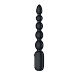 Passion Play Vibrating Anal Beads with LED Screen - Black 23 cm USB Rechargeable Vibrating Anal Beads