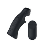 Passion Play Vibrating Cockring Sleeve - Black USB Rechargeable Vibrating Penis Sleeve with Wireless Remote