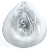 Pipedream Extreme Toyz Self Lubricating Sorority Snatch - Clear - Clear Vagina Stroker