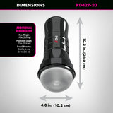 PDX Wet Pussies - Super Slide & Glide XXL - Clear Stroker-RD427-20