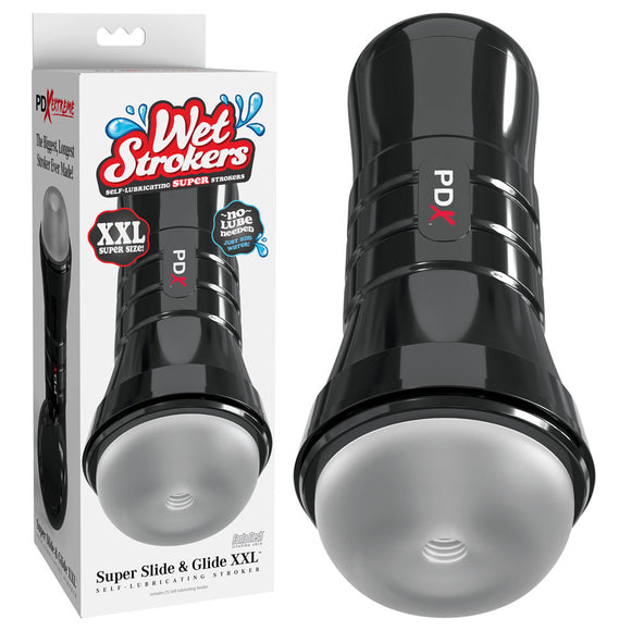 PDX Wet Pussies - Super Slide & Glide XXL - Clear Stroker-RD427-20