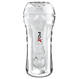 PDX Extreme Wet Pussies - Super Luscious Lips - Clear - Clear Self Lubricating Vagina Stroker