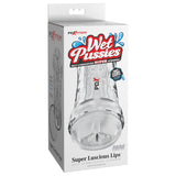 PDX Extreme Wet Pussies - Super Luscious Lips - Clear - Clear Self Lubricating Vagina Stroker