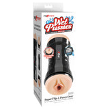 PDX Wet Pussies Super Flip-A-Pussy Over - Light - Flesh Dual Ended Stroker (Vagina & Ass)-RD446-21