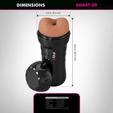 PDX Wet Bussies Super Bangin Butt - Brown - Brown Anal Stroker-RD447-29