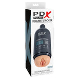 PDX Plus Shower Therapy - Soothing Scrub - Flesh - Flesh Discreet Vagina Stroker with Suction Base-RD622-21
