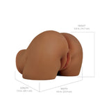 PDX Elite Shake That Ass - Brown - Brown USB Rechargeable Vibrating Mega Masturbator-RD632-29