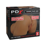 PDX Elite Shake That Ass - Brown - Brown USB Rechargeable Vibrating Mega Masturbator-RD632-29