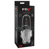PDX Elite Ultra Milker Pro - Clear USB Rechargeable Vibrating & Sucking Auto Stroker