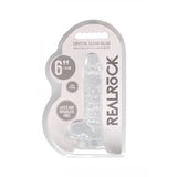 REALROCK 6 Realistic Dildo With Balls - Clear 15.2 cm Dong-REA090TRA