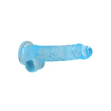 REALROCK 8 Realistic Dildo With Balls - Blue 20.3 cm Dong-REA092BLU