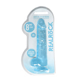 REALROCK 8 Realistic Dildo With Balls - Blue 20.3 cm Dong-REA092BLU