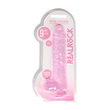 RealRock 9'' Realistic Dildo With Balls - Pink 22.9 cm Dong