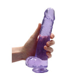 RealRock 9'' Realistic Dildo With Balls - Purple 22.9 cm Dong