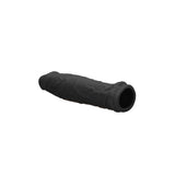 REALROCK 6'' Realistic Penis Sleeve - Black - Black 15.2 cm Penis Extension Sleeve