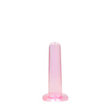 REALROCK Non Realistic Dildo With Suction Cup - 13.5 cm - Pink 13.5 cm Dong