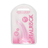REALROCK Non Realistic Dildo With Suction Cup - 11.5 cm - Pink 11.5 cm Curved Pegging Dong