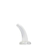 REALROCK Non Realistic Dildo With Suction Cup - 11.5 cm - Clear 11.5 cm Curved Pegging Dong