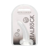 REALROCK Non Realistic Dildo With Suction Cup - 11.5 cm - Clear 11.5 cm Curved Pegging Dong