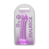 REALROCK Non Realistic Dildo With Suction Cup - 17 cm - Purple 17 cm Dong