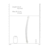REALROCK Non Realistic Double Dong 17'' - Clear 43 cm Double Dong