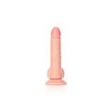 REALROCK Realistic Regular Curved Dong with Balls - 18 cm - Flesh 18 cm (7'') Dong