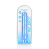 REALROCK 25 cm Straight Dildo - Blue - Blue 25 cm (10'') Dong