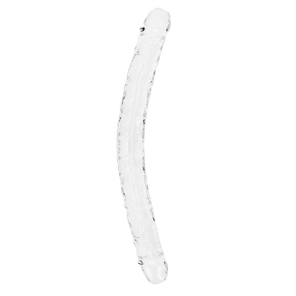 REALROCK 45 cm Double Dong - Clear - Clear 45 cm (18) Double Dong-REA160TRA