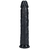 REALROCK 33cm Extra Long Dildo - Black - Black 33 cm (13'') Extra Long Dong