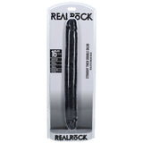 REALROCK 40cm Thick Double Dildo - Black - Black 40 cm (16) Thick Double Dong-REA186BLK